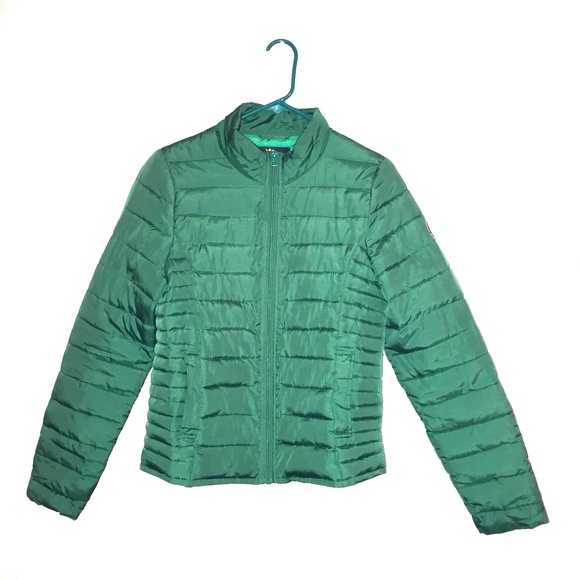 Bizzbee Kelly green to dark green puffer insulated jacket - Picture 1 of 7
